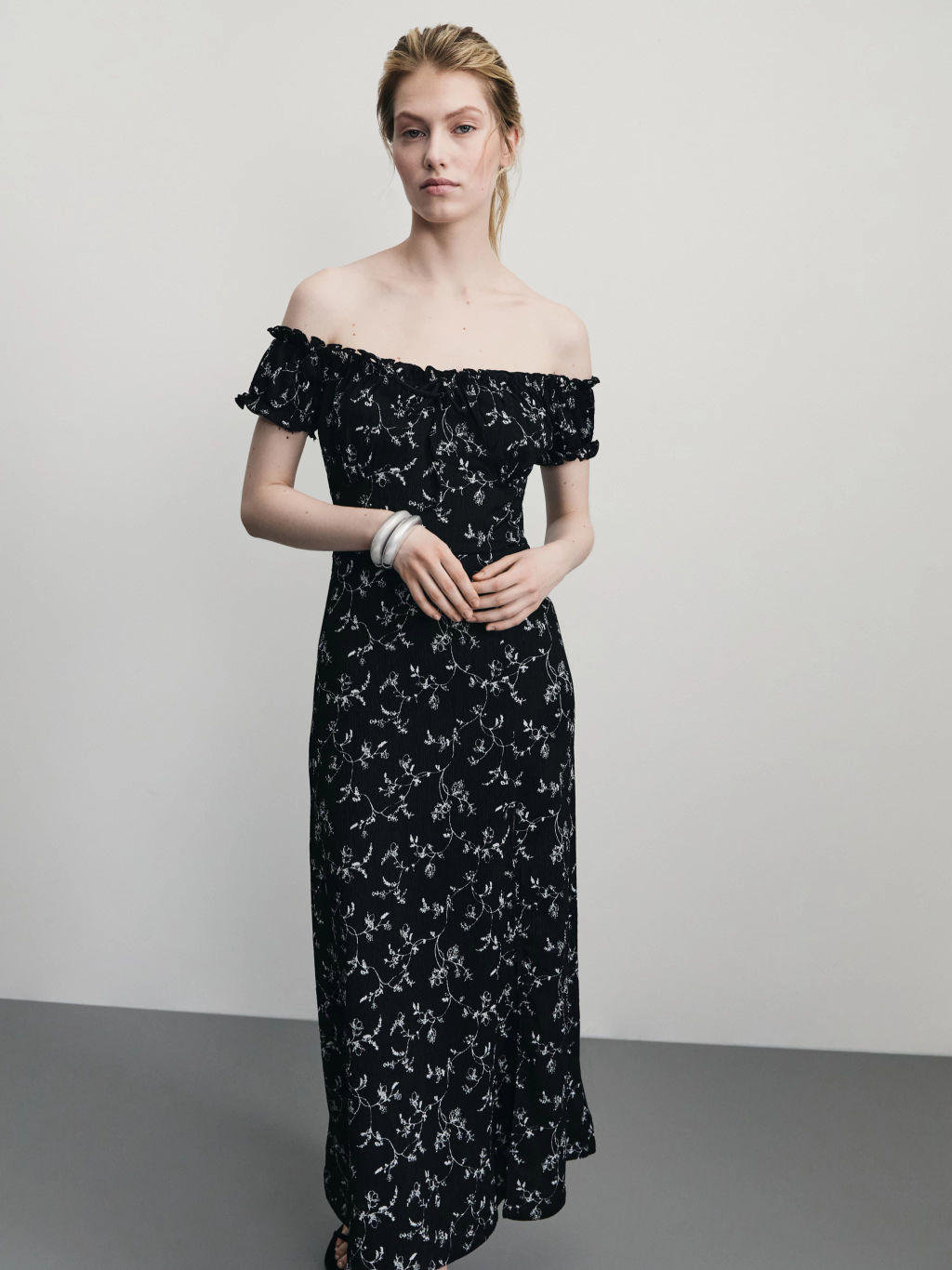 Платье миди с цветочным принтом / Zarina  фото 2