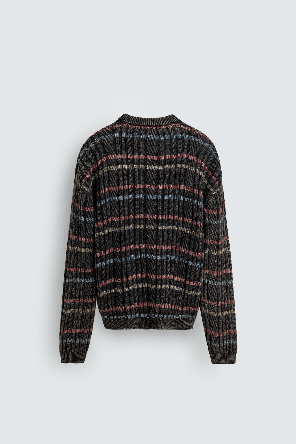 TEXTURED STRIPE SWEATER