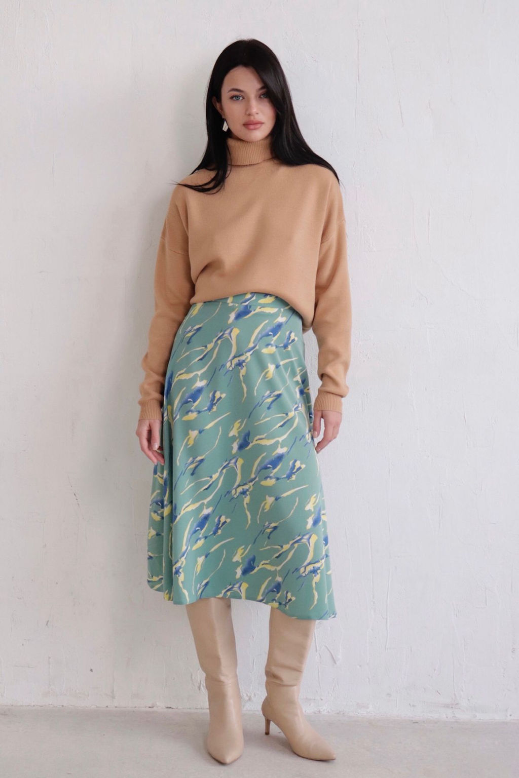 Юбка А-силуэта с принтом - Martichelli фото 62