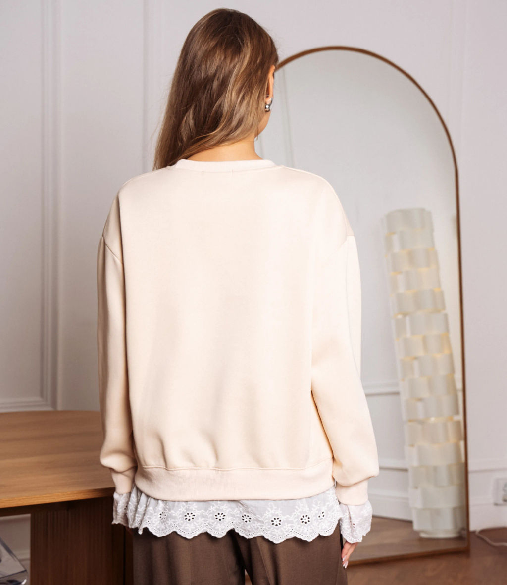 Свитшот #КТ3701 (1), бежевый - Dommod фото 3