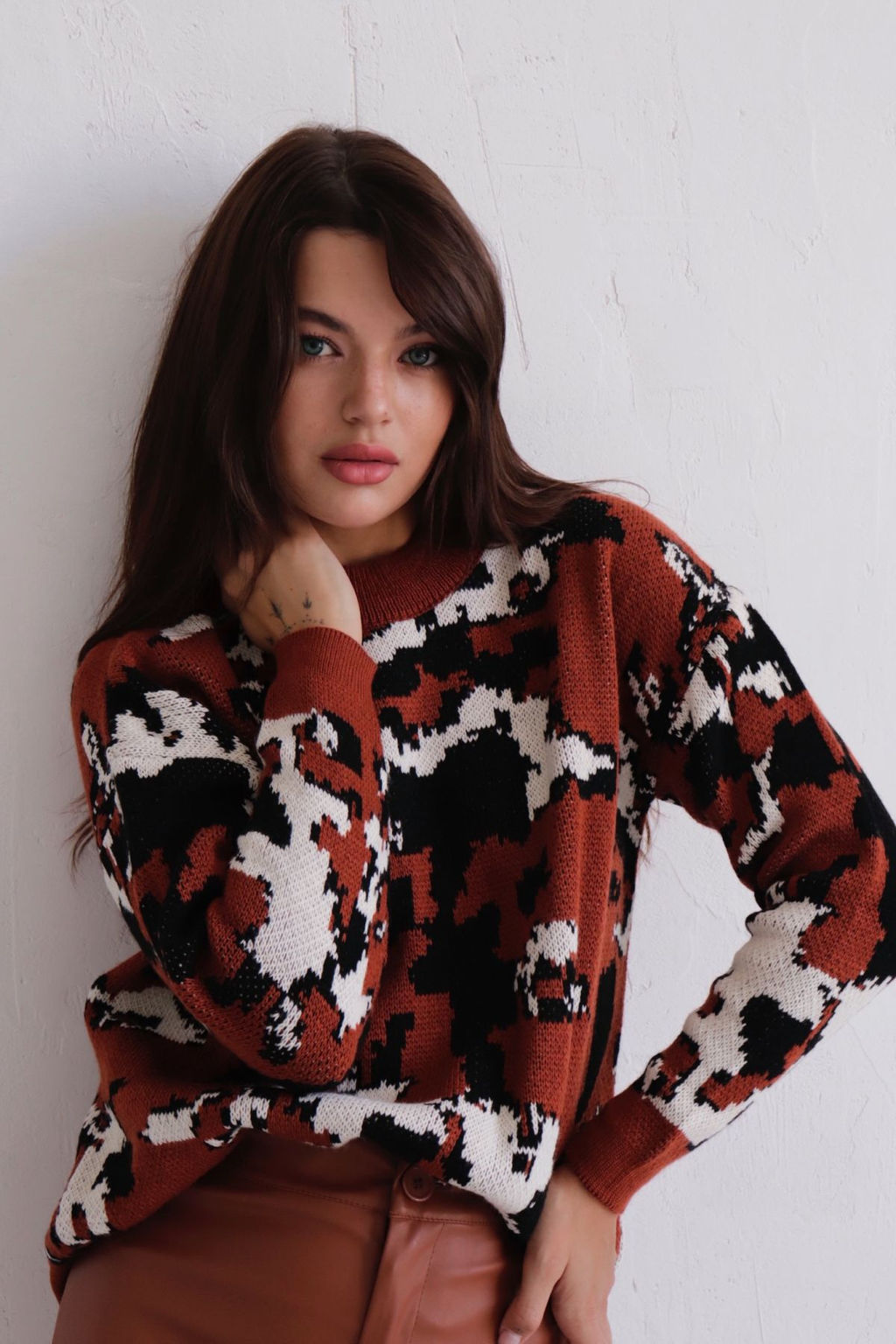 10039 Свитер коричневый - Martichelli фото 7