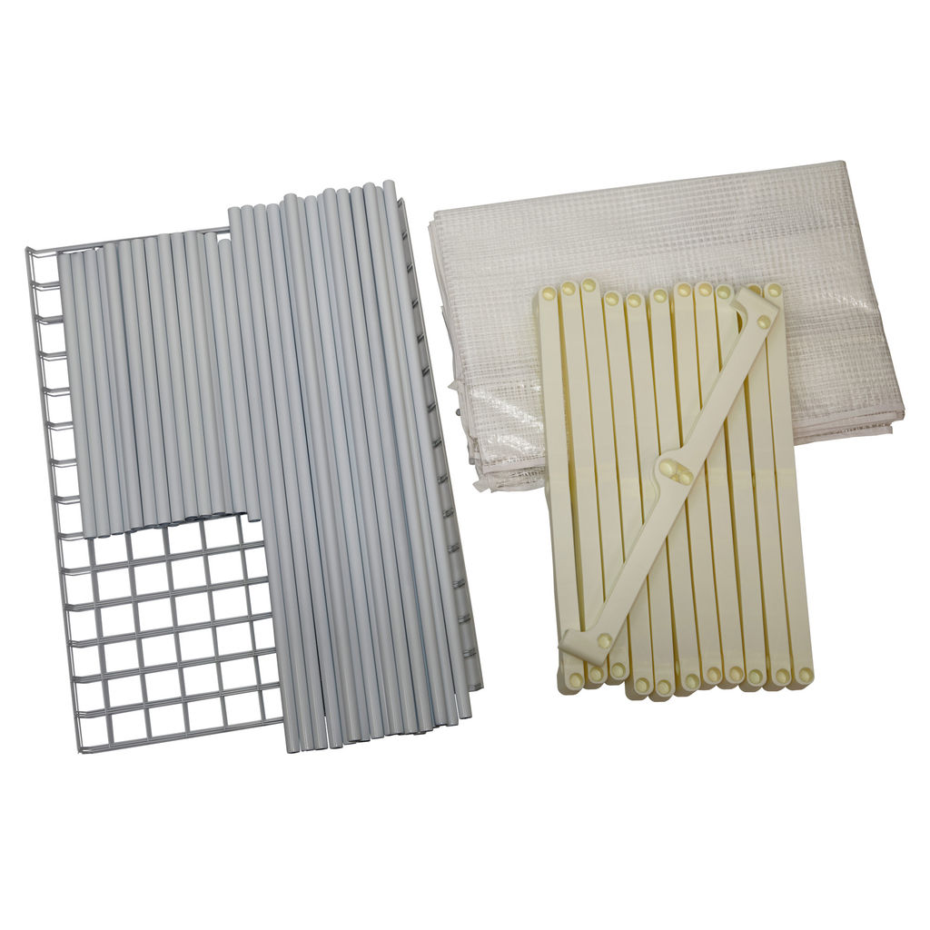 UGH-R30 H190 WHITE/WHITE Парник-стеллаж для рассады, 5 полок, 70x50x190см. Металлическая труба в ПВХ, цвет белый. Тент из армированного полиэтилена 135г/м2, цвет сетки белый. TM ФитоЛето