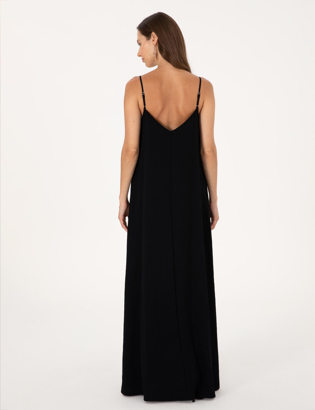 Siyah Regular Fit Dokuma Elbise - Pierre cardin фото 4