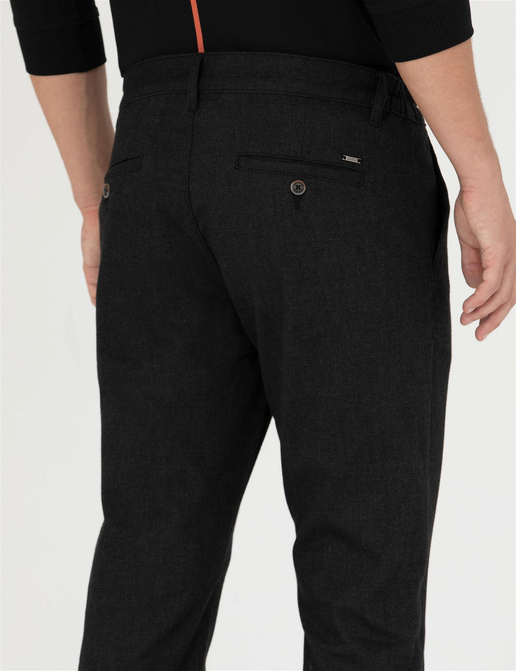 Siyah Slim Fit Kanvas Pantolon - Pierre cardin фото 7