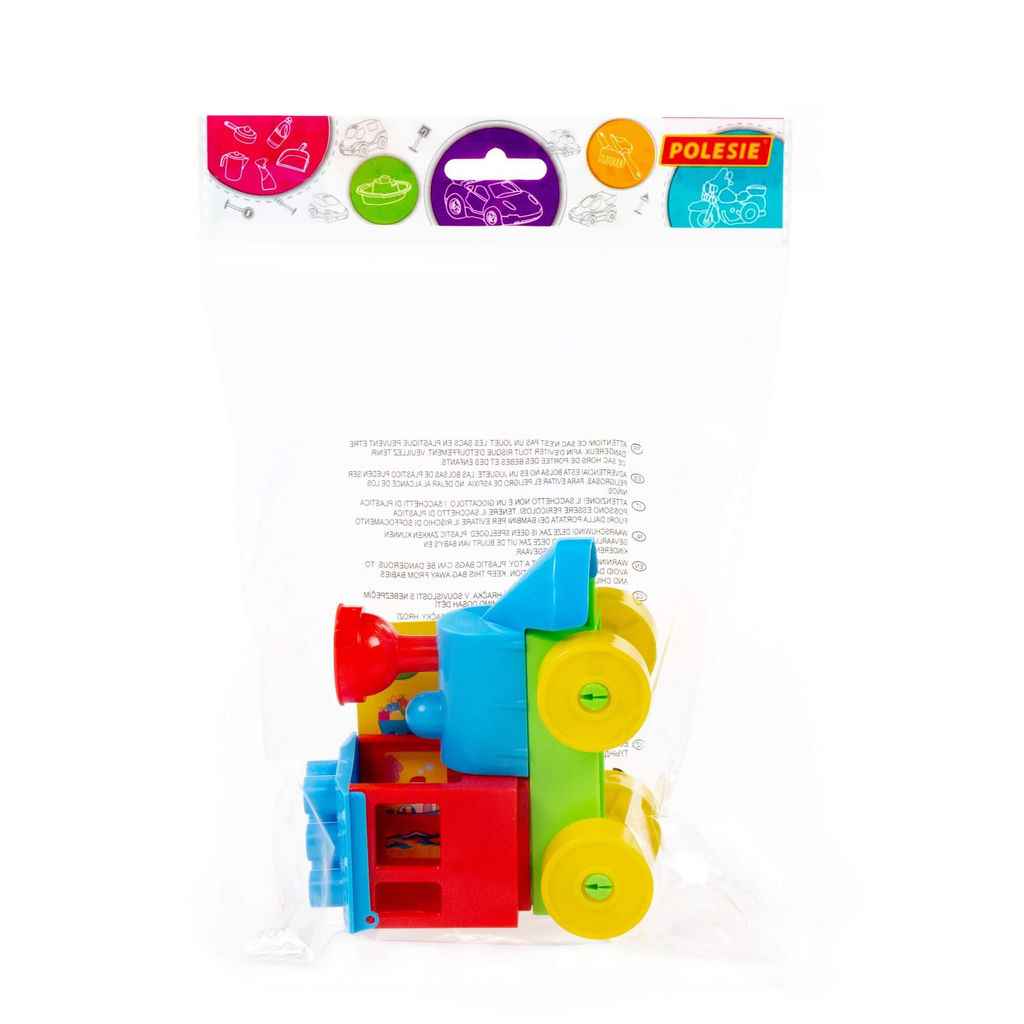 Конструктор Юный путешественник - Паровоз (9 элементов) (в пакете) - Полесье фото 6