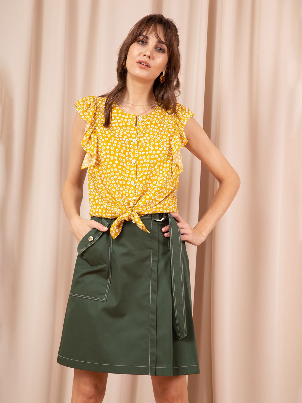 Блуза из вискозы с цветочным принтом - Priz фото 2