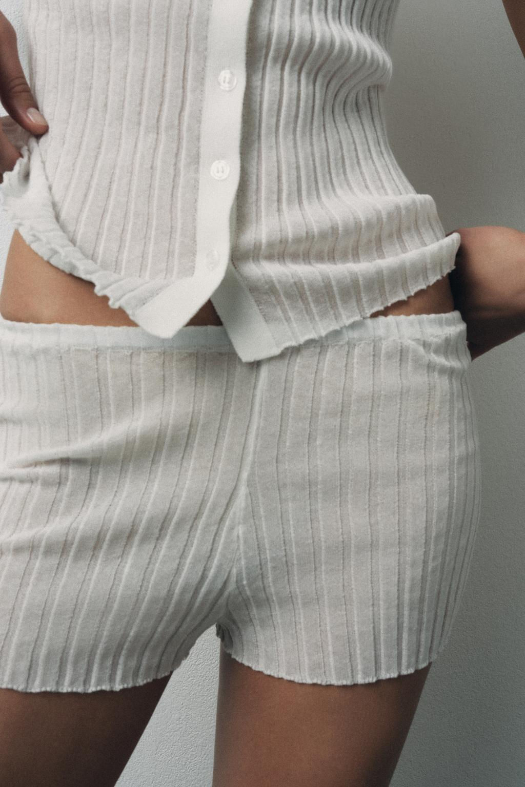 PLEATED FINE KNIT BRIEFS - Zara фото 2