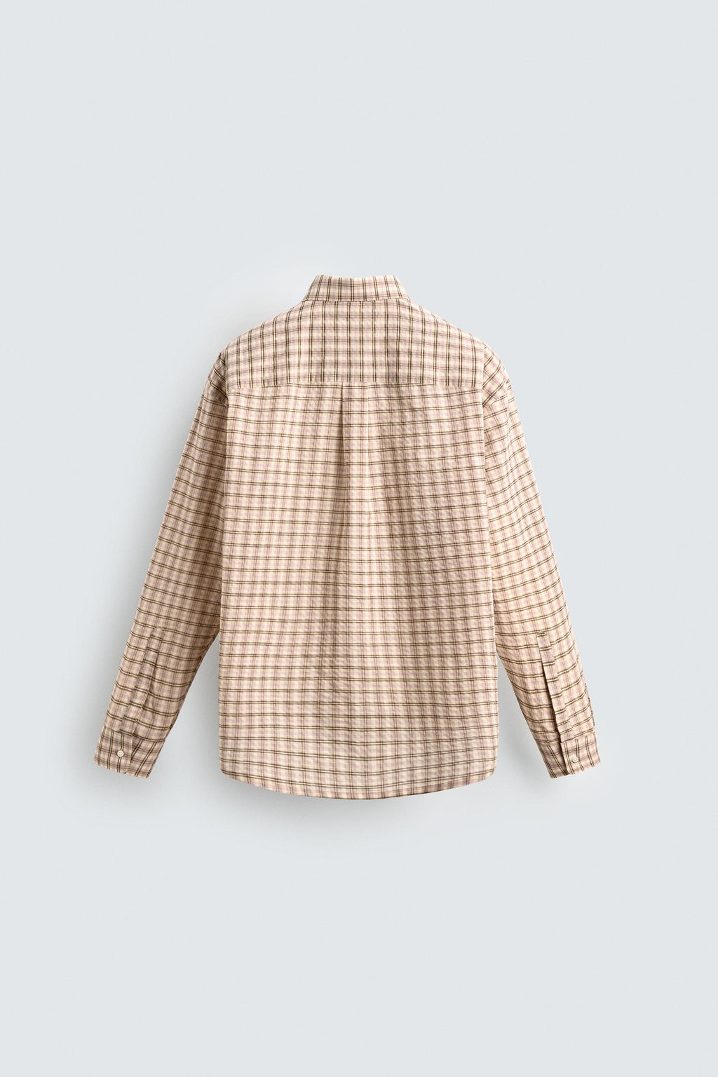 TEXTURED CHECK SHIRT - Zara фото 8