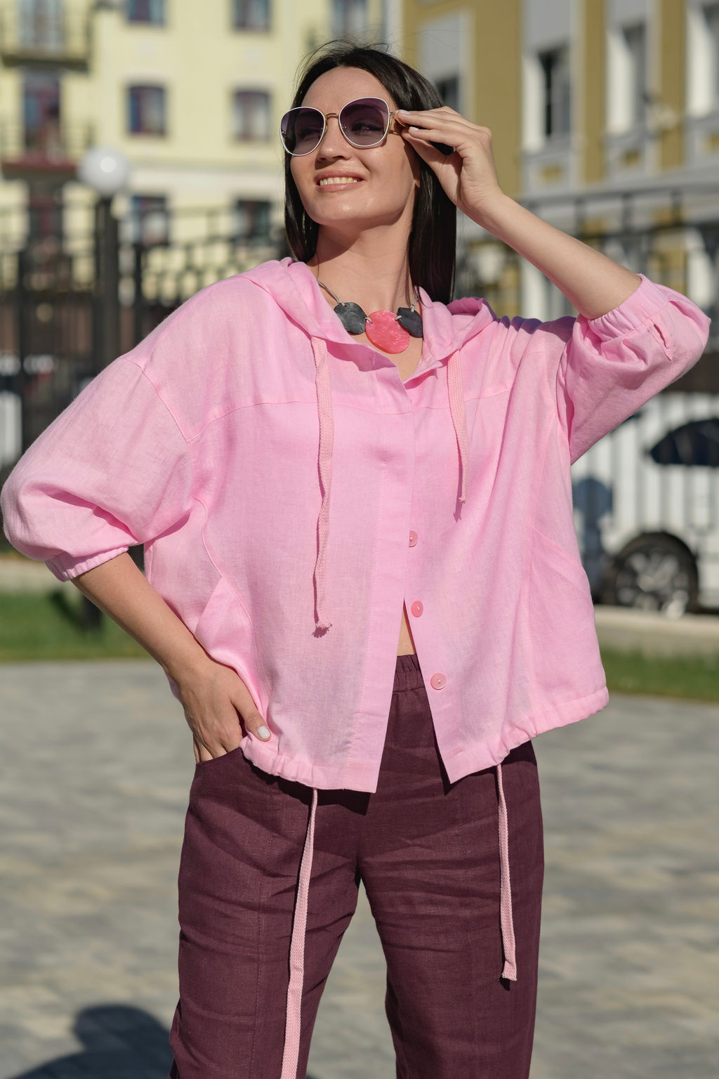 Бобмер 70%лен+ 30% вискоза - Новый лен фото 6