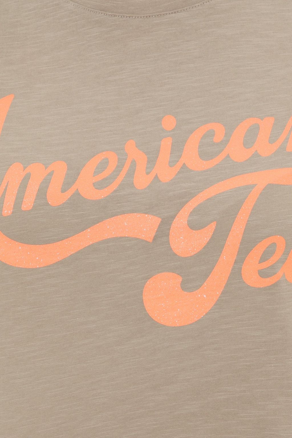 U. S. Polo Assn Женская укороченная футболка цвета хаки с круглым вырезом - U.s. polo assn фото 6