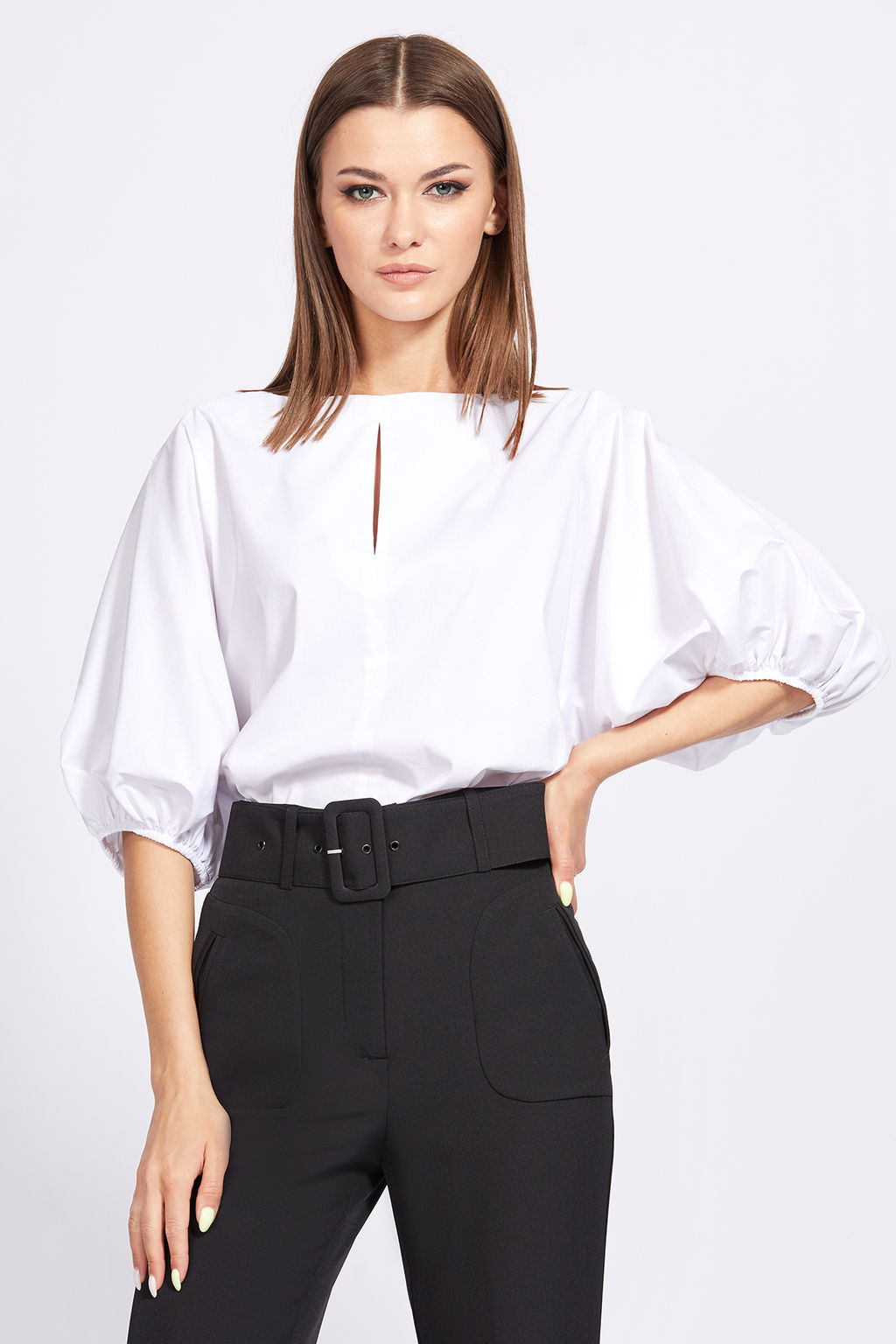 Блузка 2256 белый - Eola фото 15