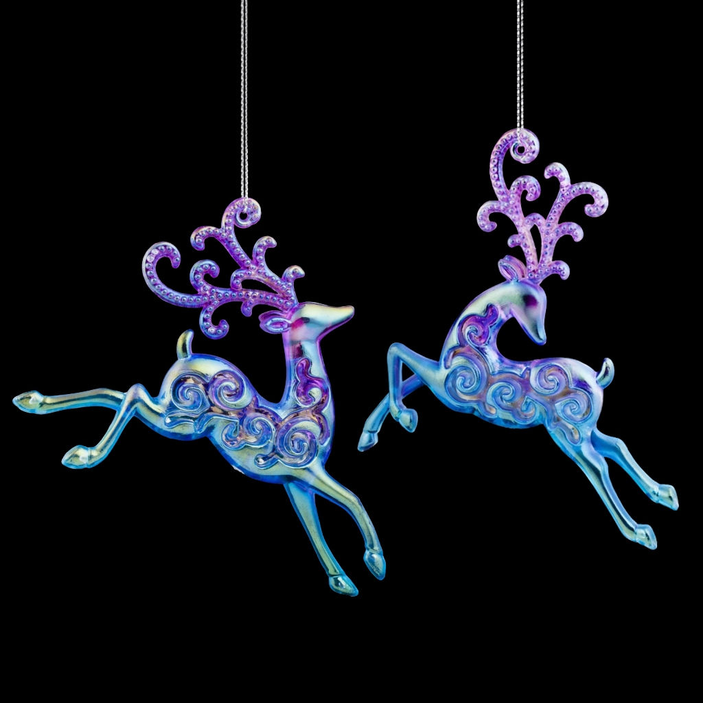 Цена за 1 шт. Украшение ErichKrause Decor Олень-северное сияние 13см