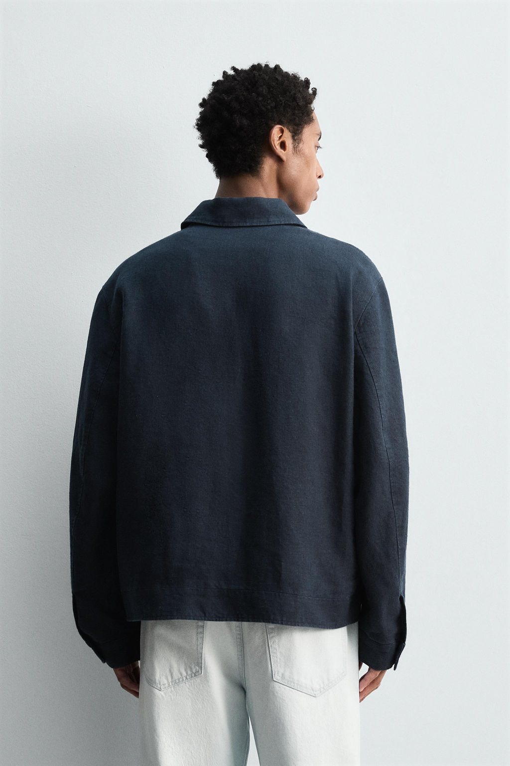 REGULAR FIT 100% LINEN JACKET - Zara фото 3