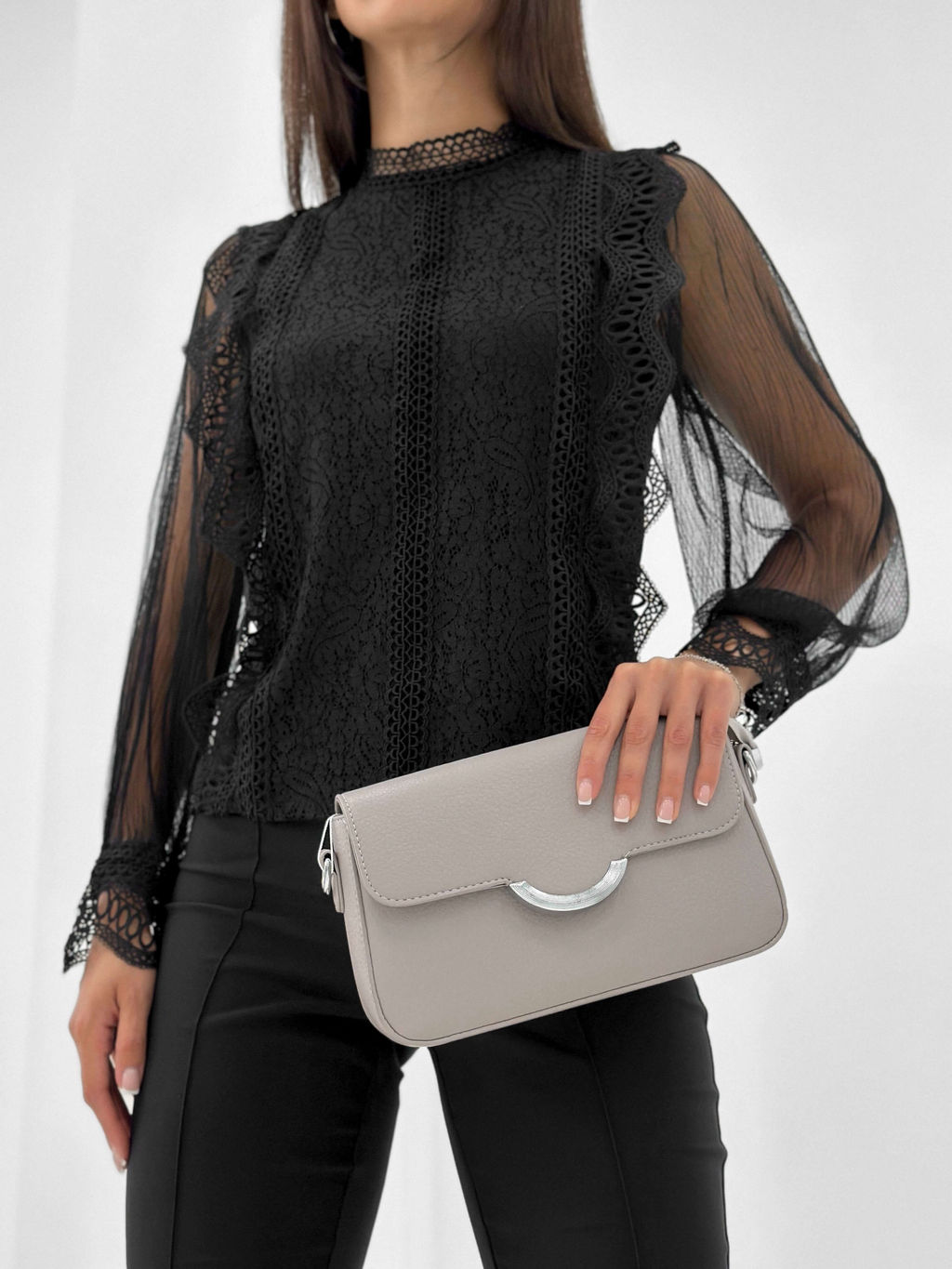 Блузка Сидни (черный) - Nadi bordo фото 17