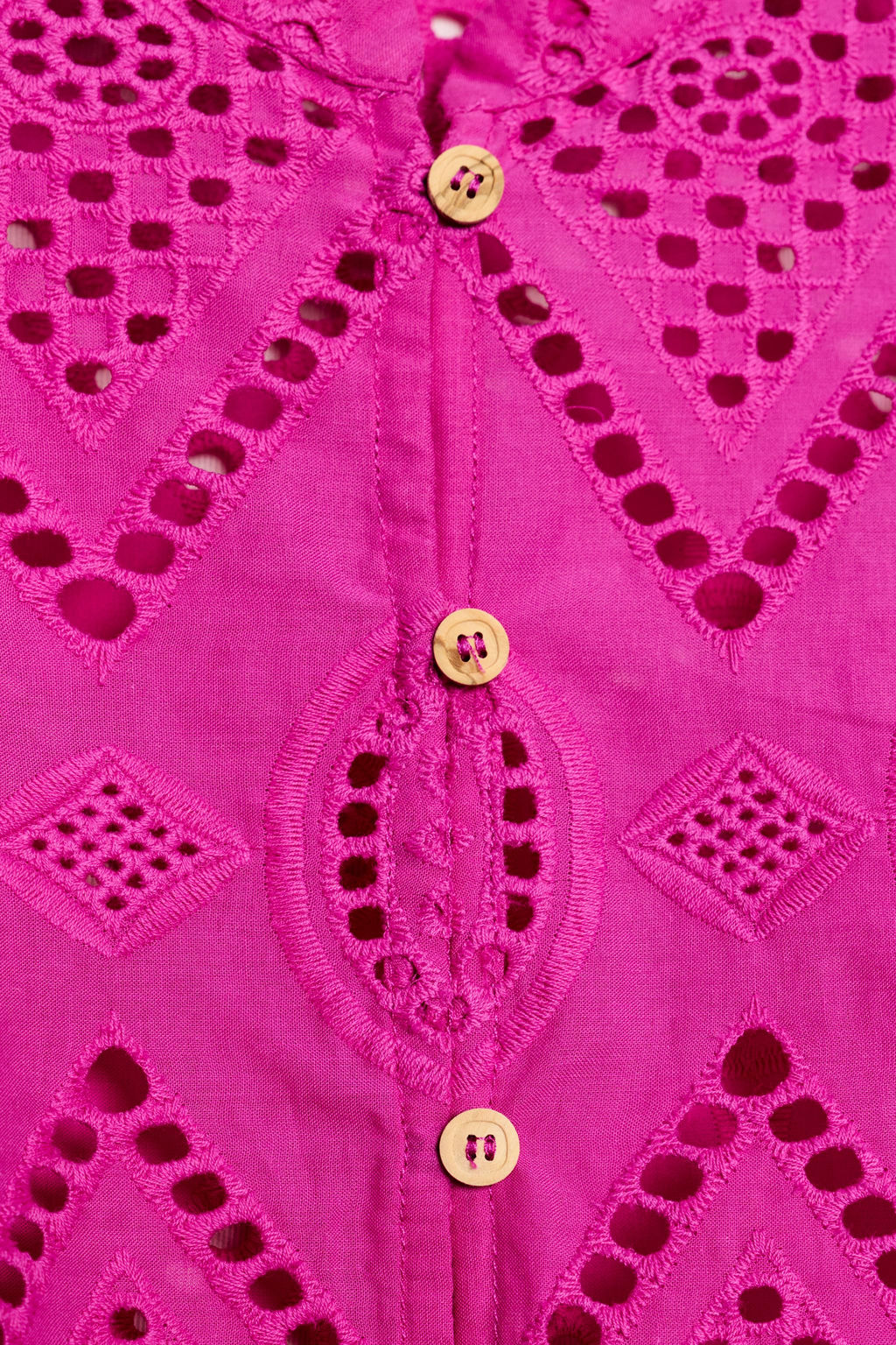 TOP PEPLUM BORDADOS PERFORADOS / Fucsia - Zara фото 7