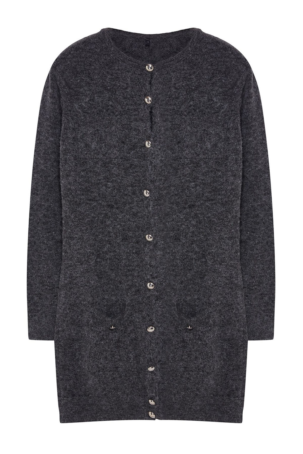 Antrasit Mini Boy Triko Yunlu Elbise TWOAW25EL00018 - Trendyolmilla фото 6