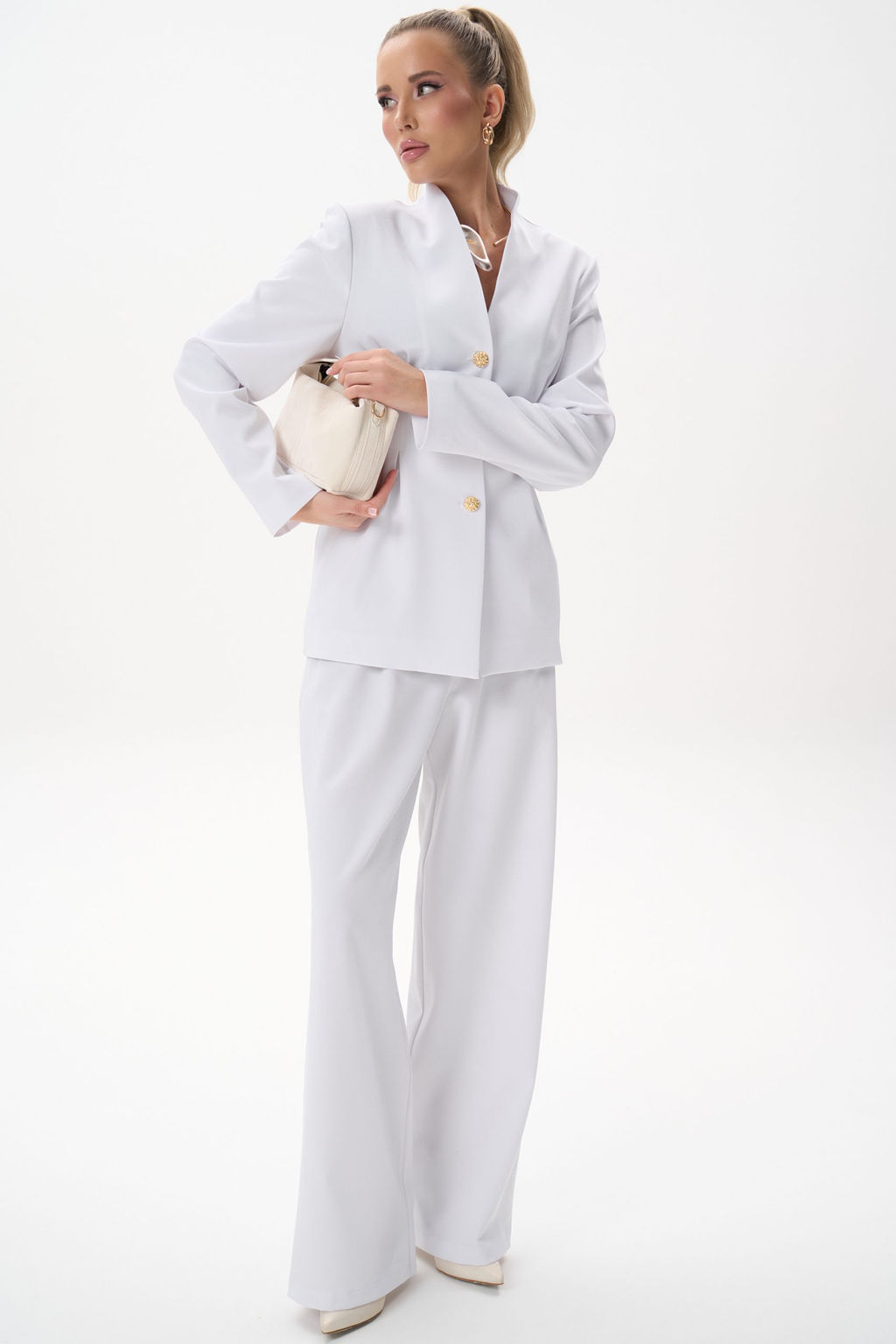 Брюки Лоис (белый) - Эльза фото 20