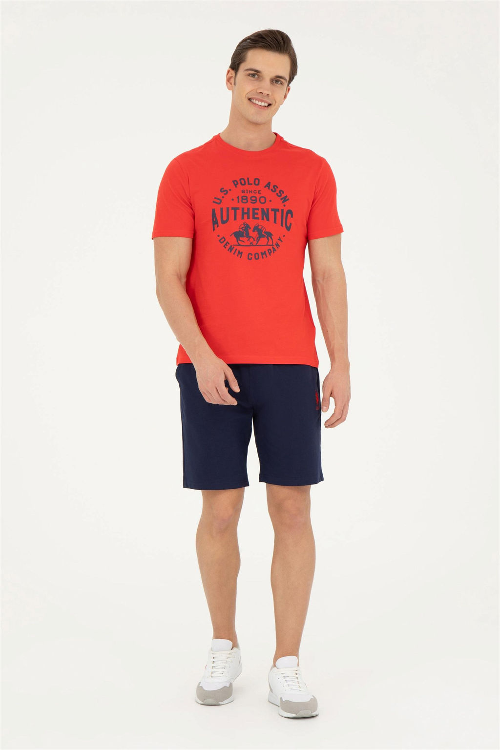 Мужская красная футболка - U.s. polo assn фото 4