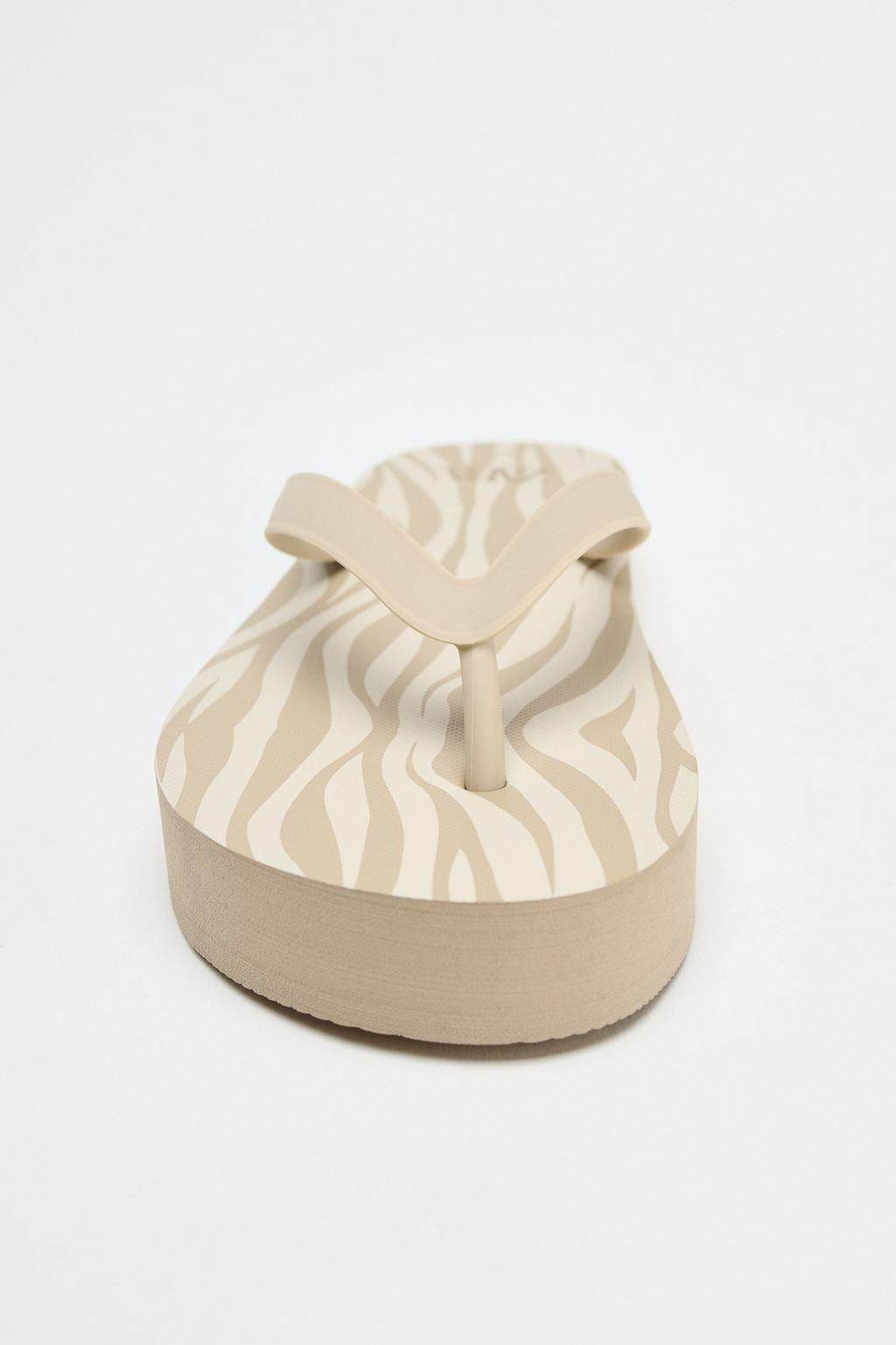 ANIMAL PRINT SANDALS - Zara фото 5