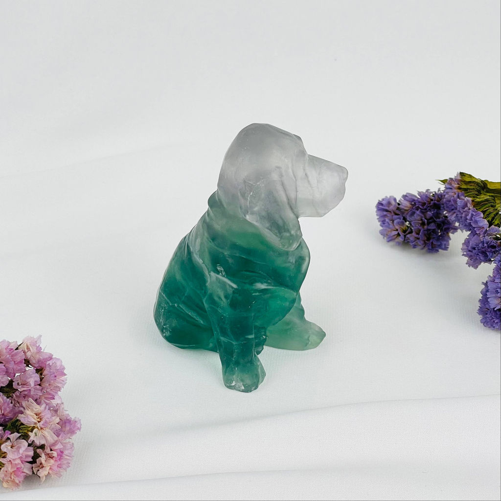 Фигурка Собака из Флюорита
