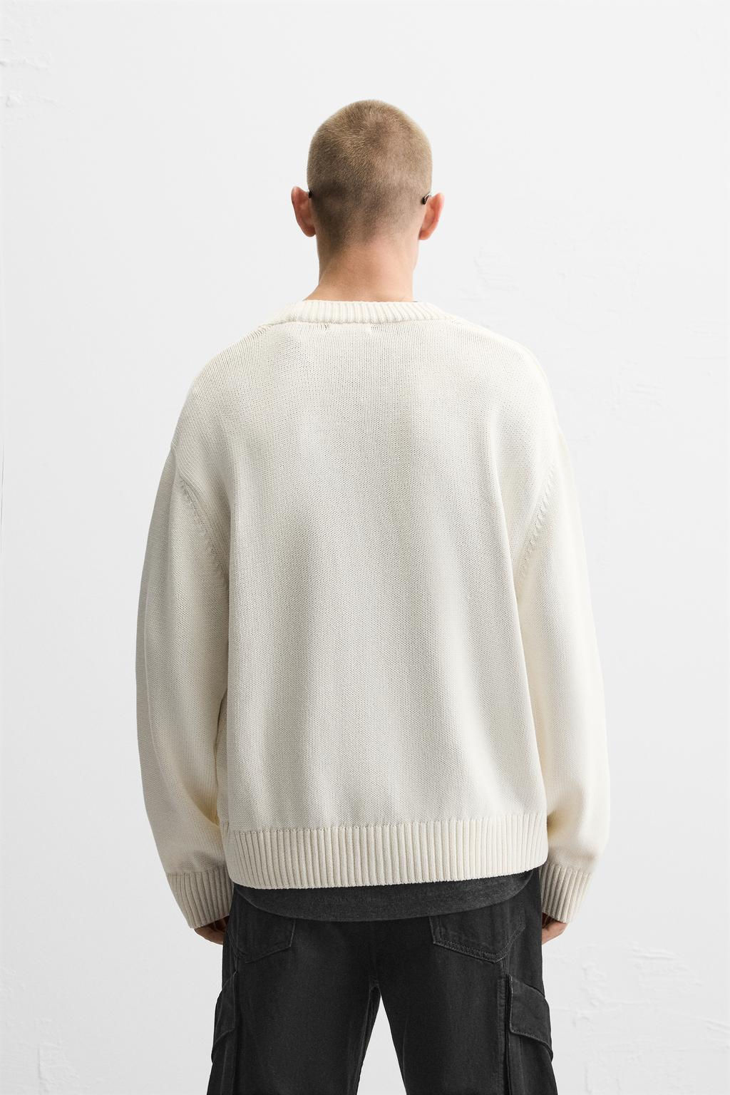 TEXTURED COTTON CARDIGAN - Zara фото 12