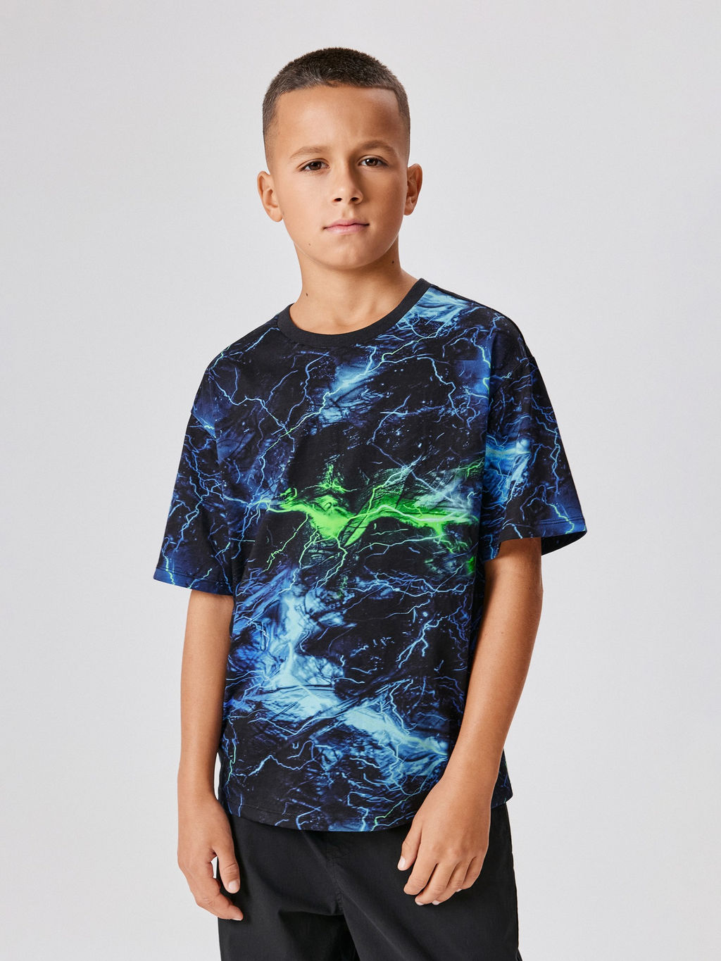 ACOOLA / Футболка детская для мальчиков Gillan холодный синий принт