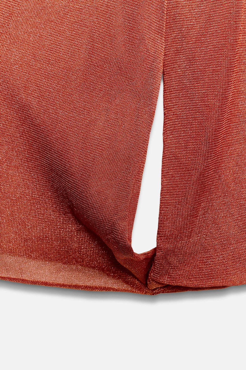 TOP PUNTO CUELLO POLO / Naranja - Zara фото 7