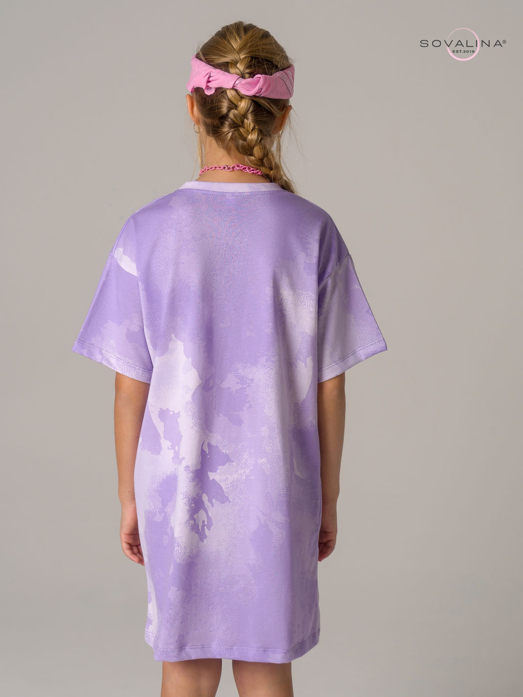 Платье Teen тайдай лаванда - Sovalina фото 14