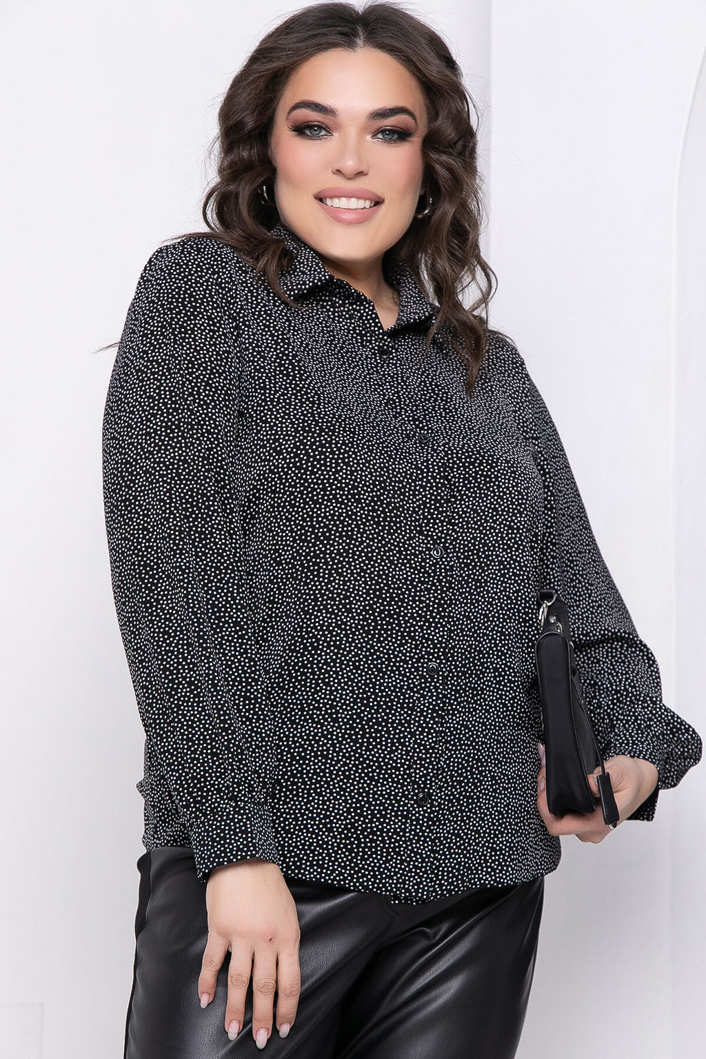 Блуза Алтея (черная) НЬЮ Б8598 - Lt collection фото 4
