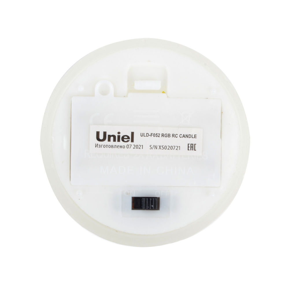 ULD-F052 RGB RC CANDLE Фигура светодиодная Свеча на батарейках 2АА (не в/к). 7,5х10 см. 1 светодиод. RGB свет. Пульт ДУ (в/к). TM Uniel - Volpe фото 5