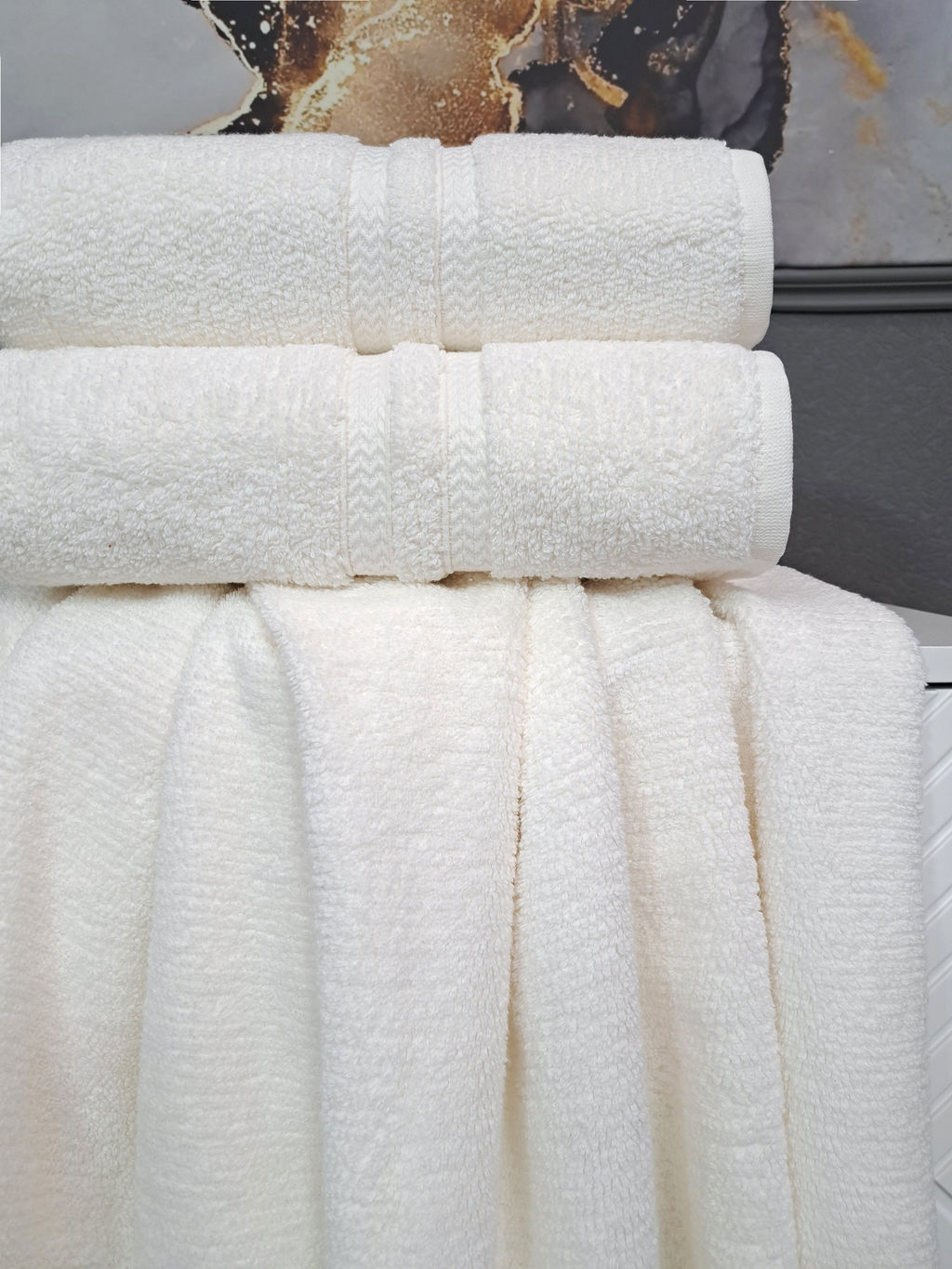 Полотенце Merlin (молоко) 50х90см