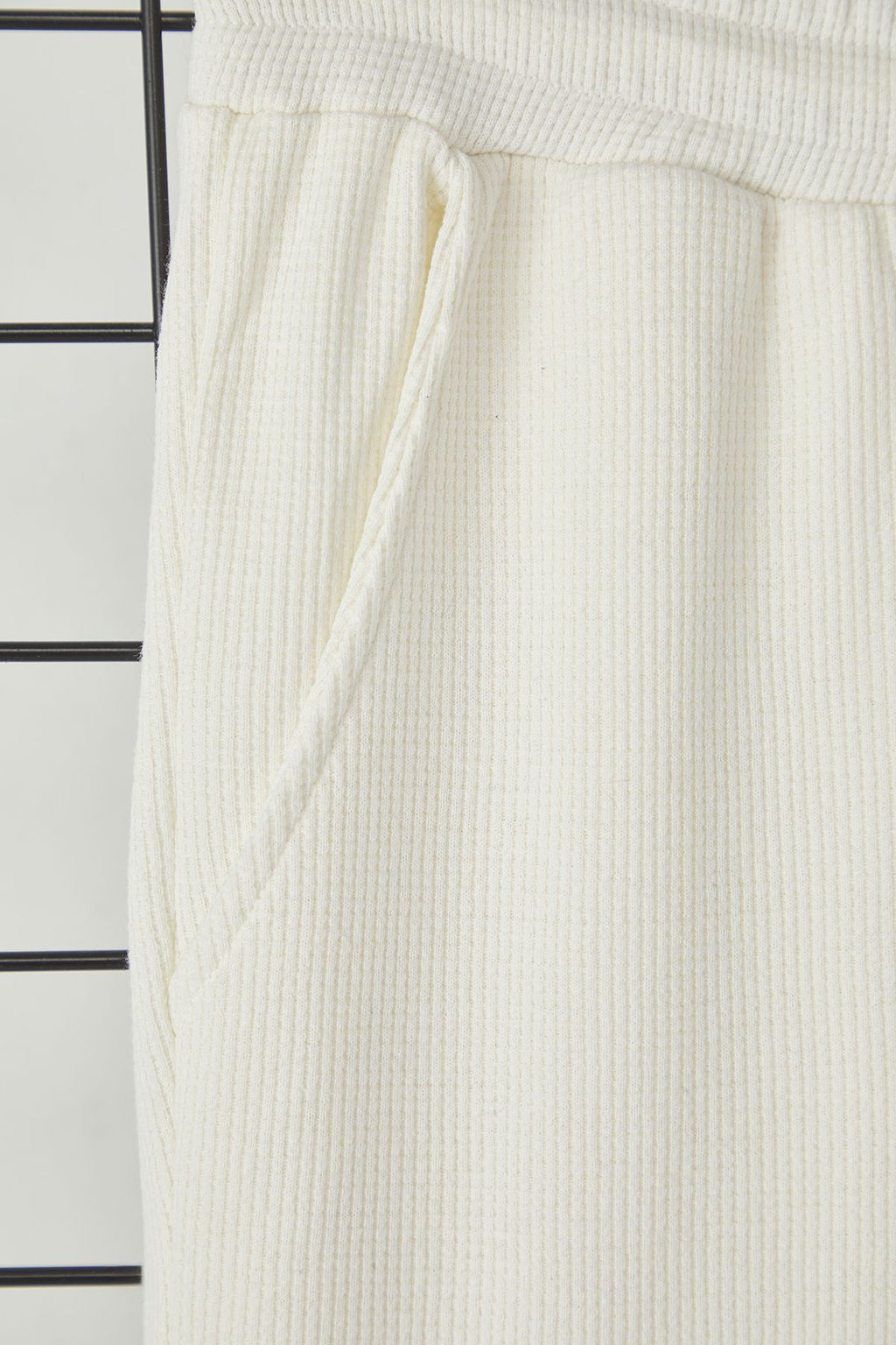 TRENDYOL MAN Siyah Wide Leg/Genis Kesim Waffle Dokulu Esofman Alt? Pantolon TMNSS25EA00000 - Trendyolmilla фото 14