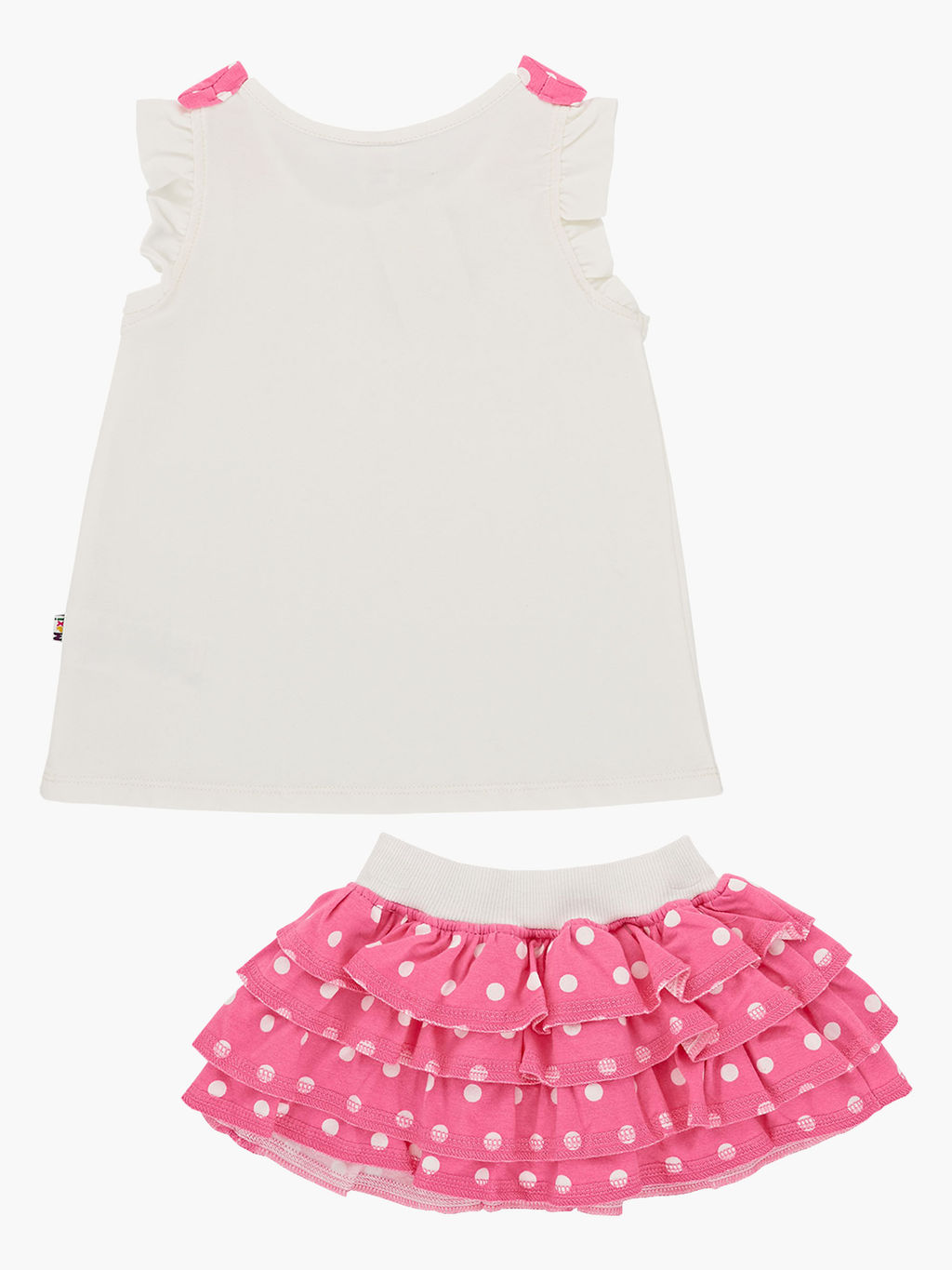 Комплект для девочки с юбкой UD 1677/1678 розовый - Mini maxi фото 7