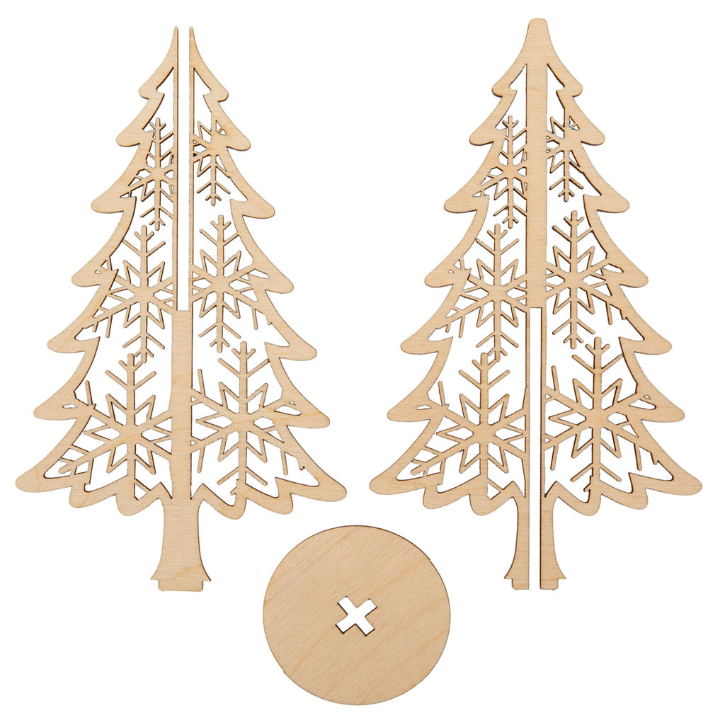 Заготовка для декорирования Mr. Carving КЛ-15 Заготовка на подставке фанера 15 см 01 Ель со звездой фото 4