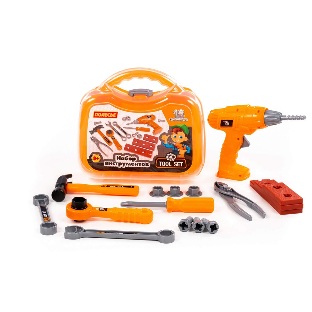 Набор инструментов №36 (18 элементов) (в чемоданчике малом) - Полесье фото 5