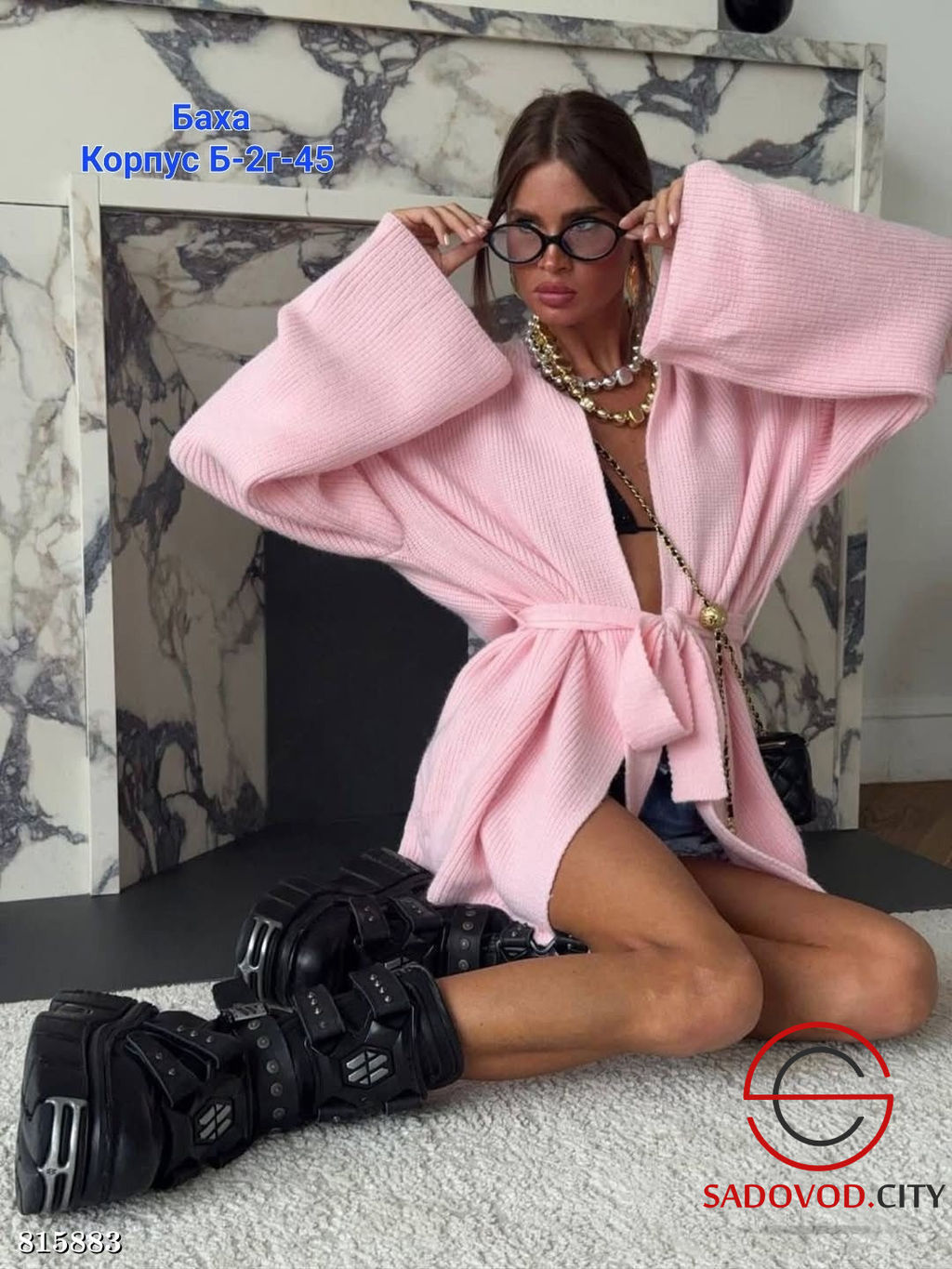 Кардиган с ремнями женский - Bruno фото 5