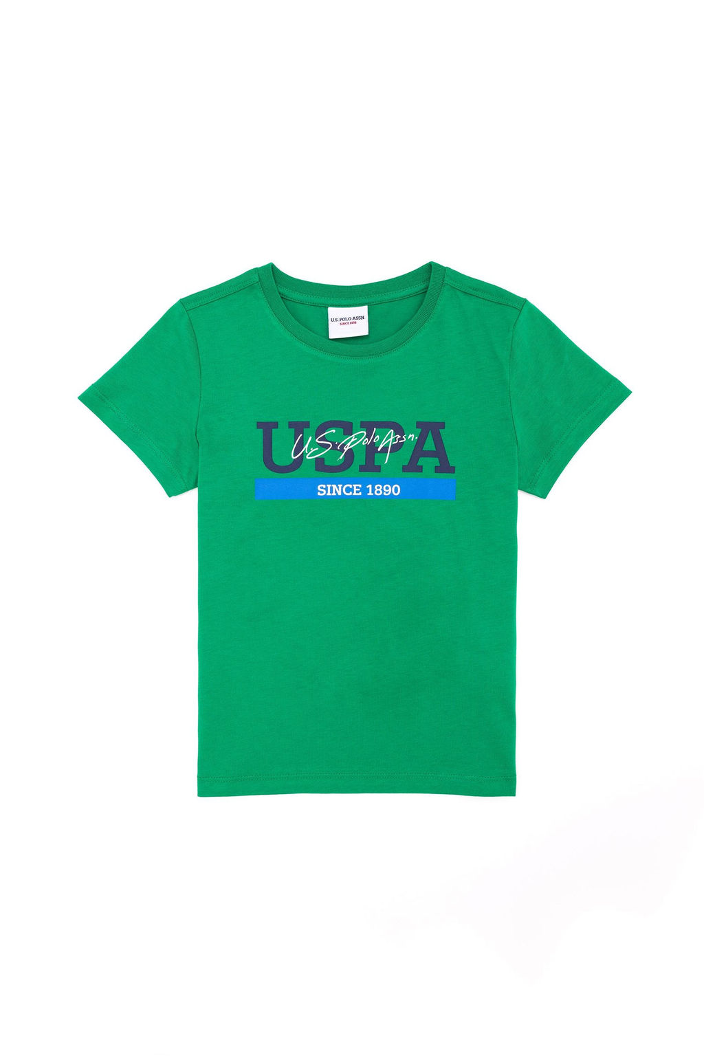 Детская зеленая футболка с круглым вырезом Неожиданная скидка в корзине - U.s. polo assn фото 2
