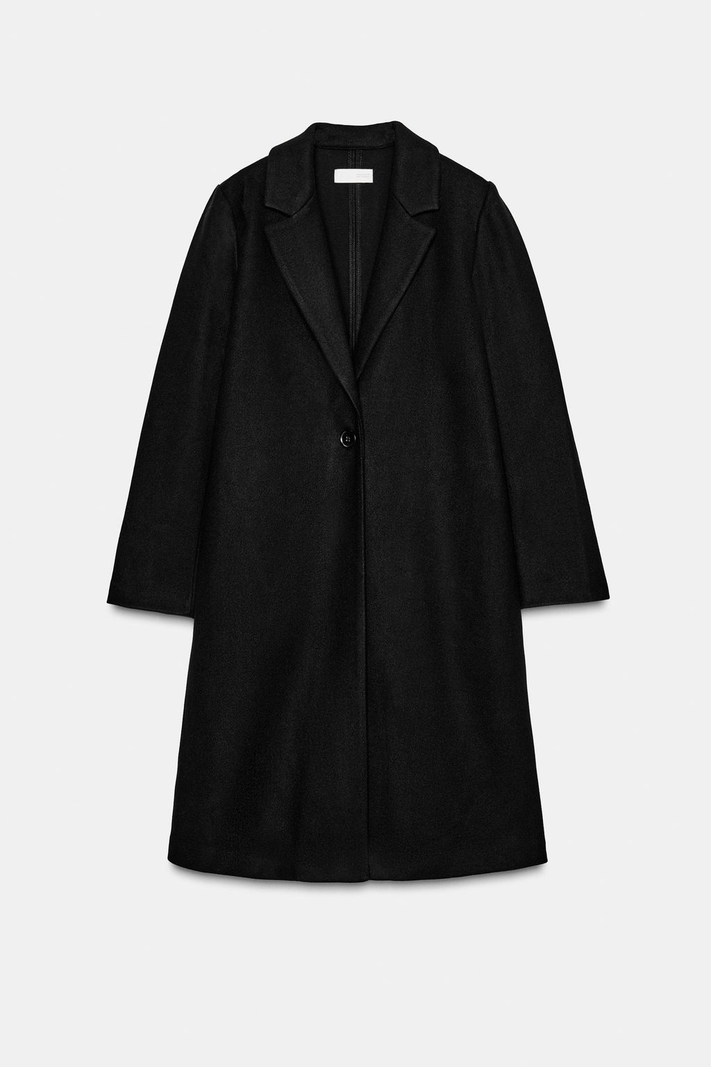 Пальто Zara Basic Soft черное