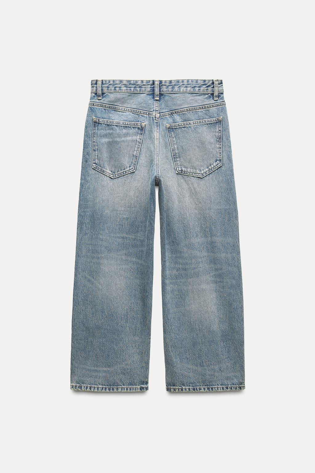 TRF RELAXED-FIT MID-RISE JEANS - Zara фото 3