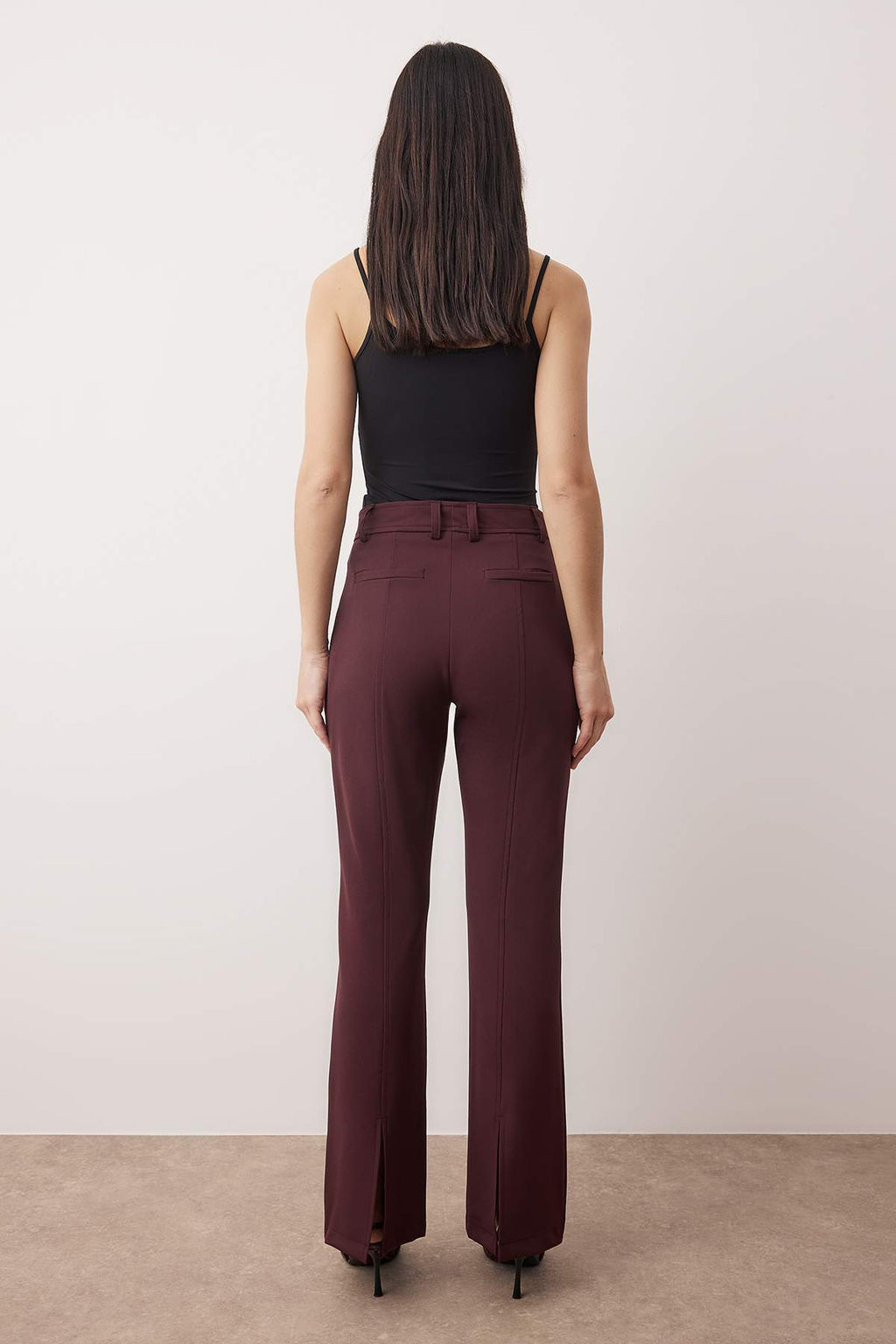 Murdum Dokuma Kumas Ispanyol Paca Pantolon TWOAW26PL00143 - Trendyolmilla фото 4