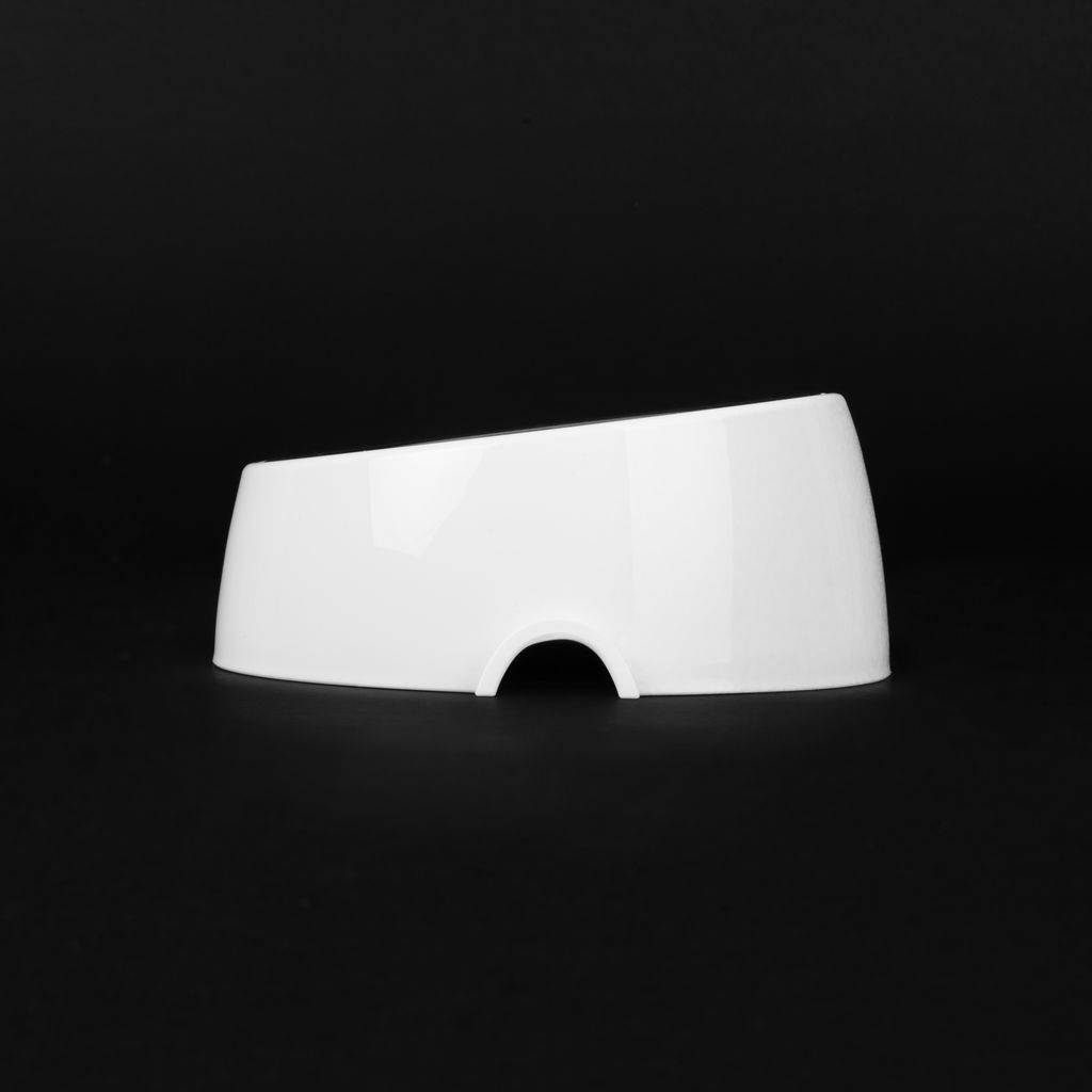 Лего-миска для животных 0,3л (с металлической чашей) ALTA (белый) М9155