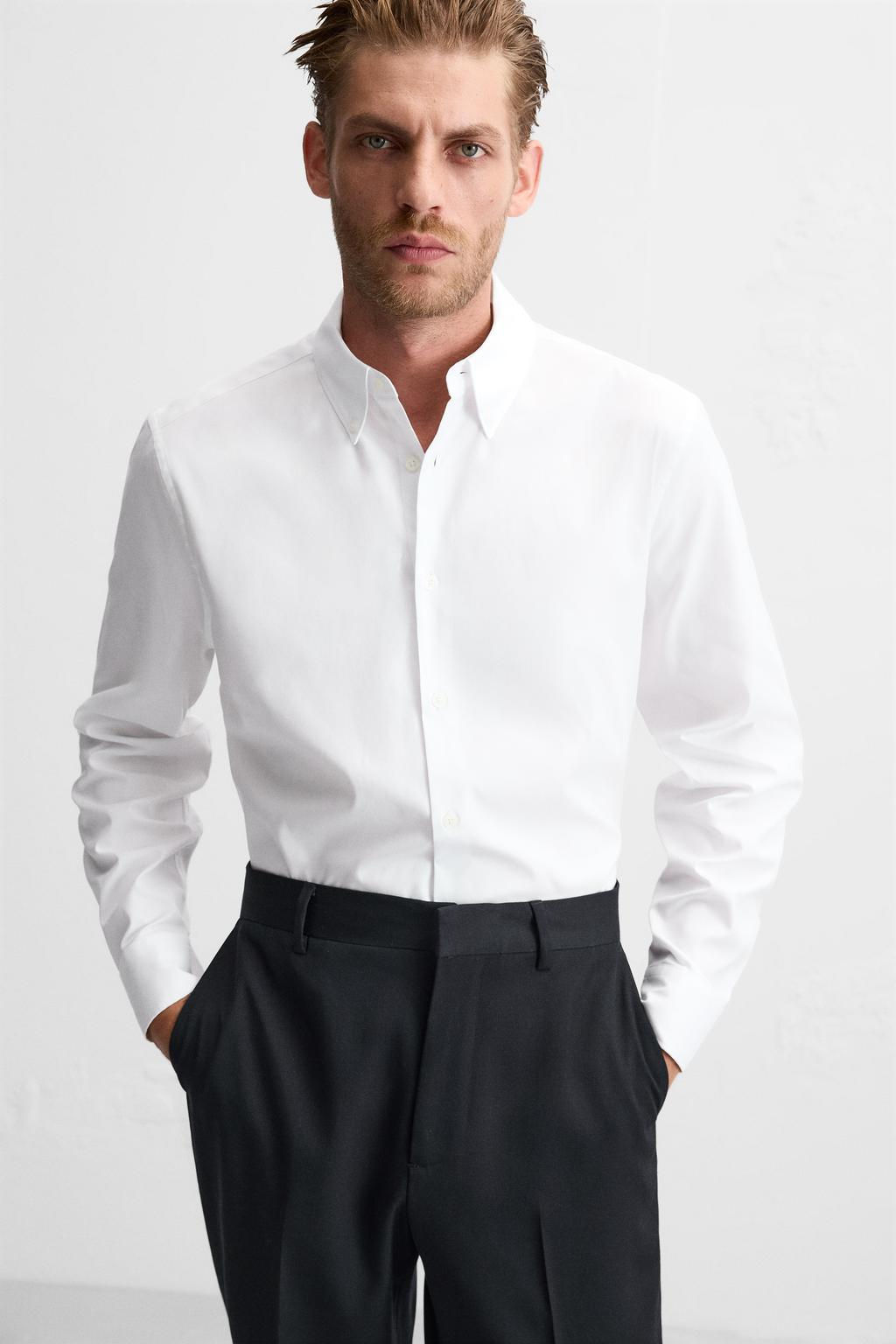 TEXTURED REGULAR FIT SHIRT - Zara фото 5