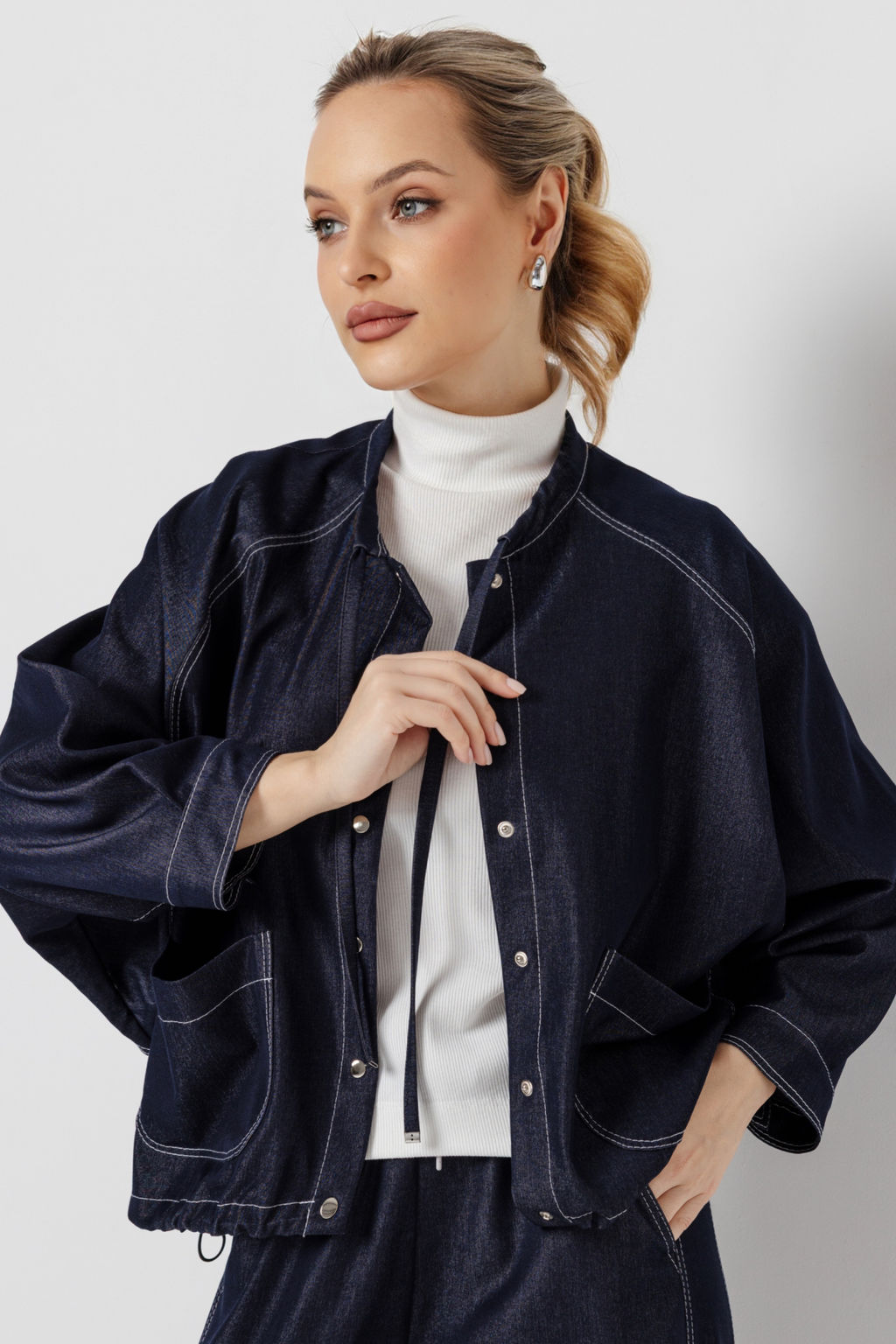 Жакет женский 4510/01/Синий, джинс