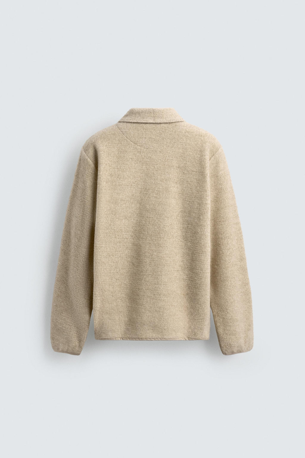 TEXTURED QUARTER-ZIP SWEATSHIRT - Zara фото 8