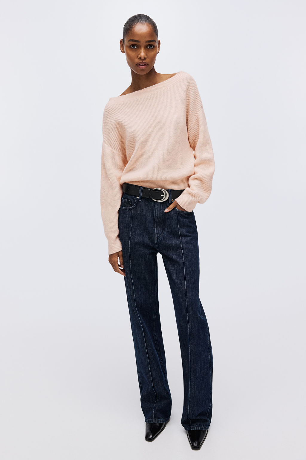 Jersey oversize con escote barco - H&m фото 6