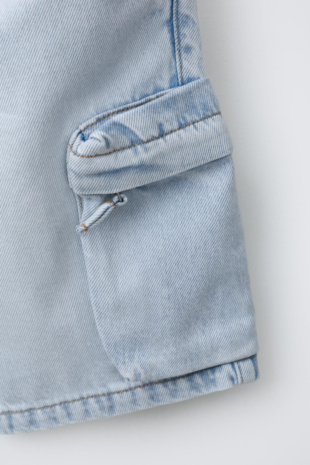 BERMUDA DENIM CARGO URBAN / Azul - Zara фото 5