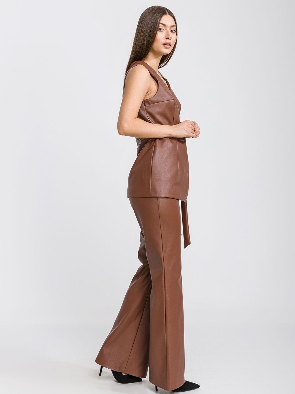 жилет из экокожи 036-0474 - Трика фото 5