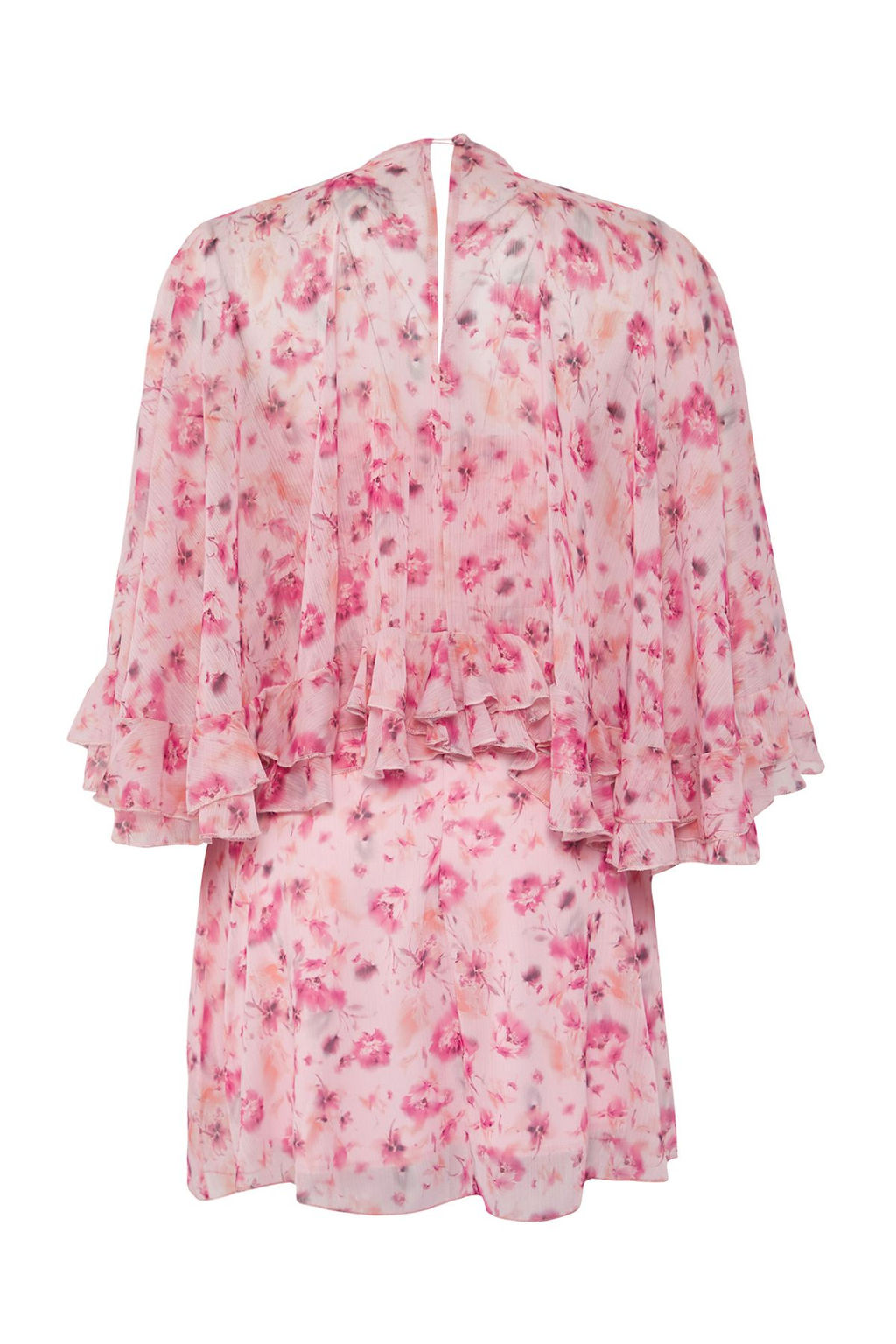 TRENDYOLMILLA Cok Renkli A-Kesim F?rf?rl? Astarl? Sifon Dokuma K?sa S?k Elbise TPRSS25EL00220  фото 6