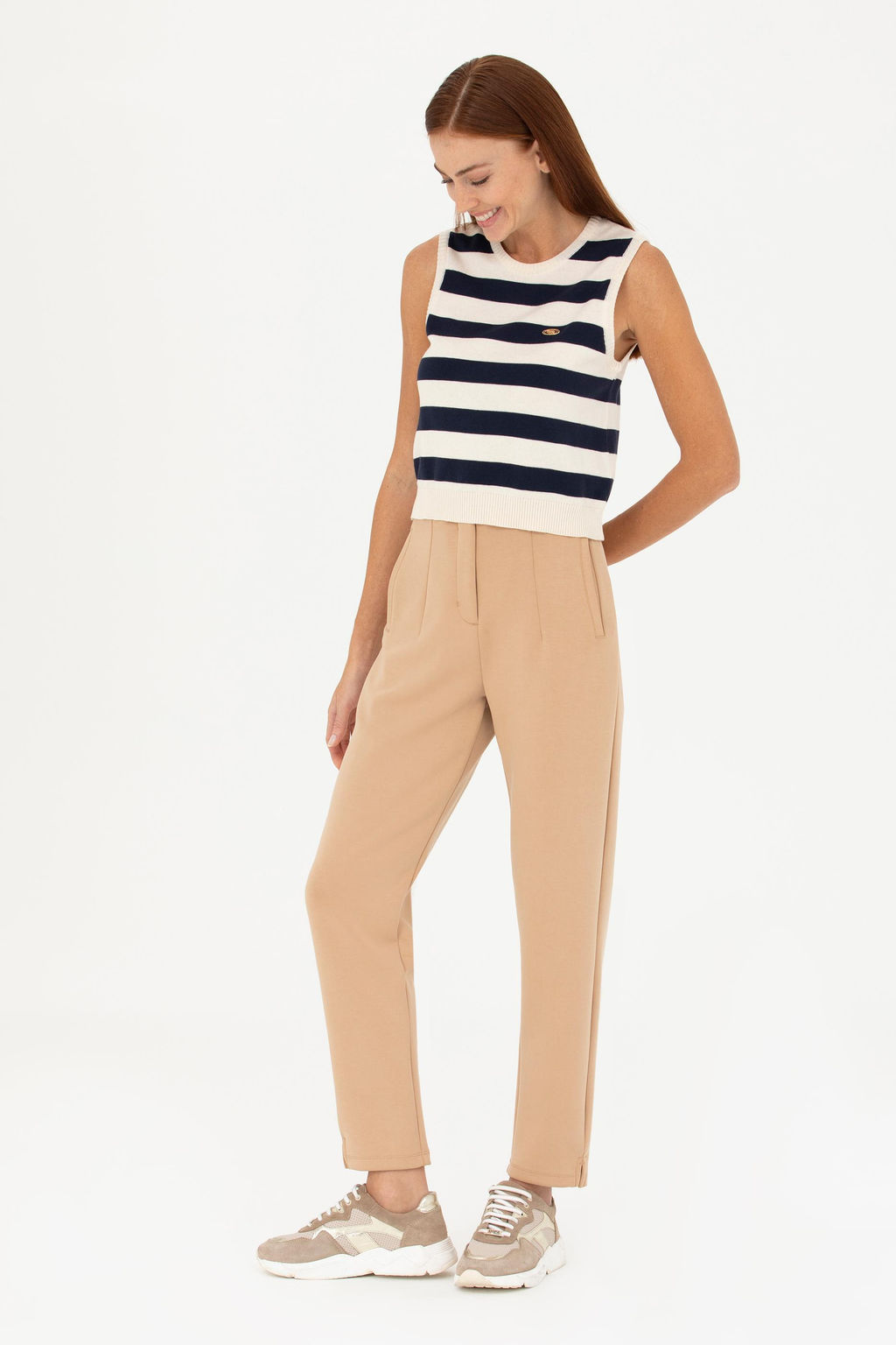 Женские спортивные штаны песочного цвета - U.s. polo assn фото 15