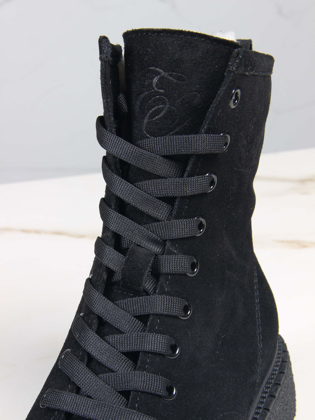 Ботинки 327.asteria.bl черный замш/Мех